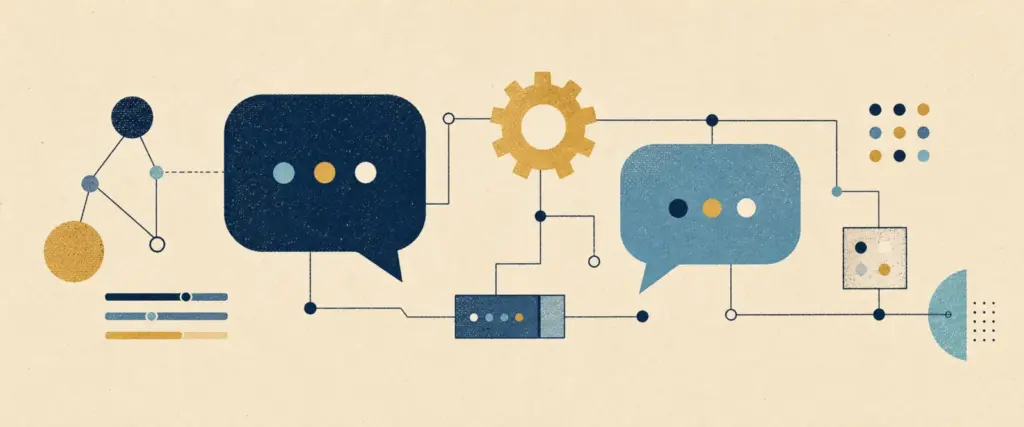 Illustration of connected conversation and systems motifs